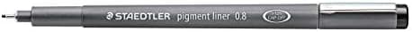 Staedtler Fineliner Schwarz, Set mit 6 Linienbreiten, hohe Qualität, Dokumentenecht, Montage, 308 SB6P
| Staedtler Pigm