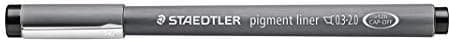 Staedtler Fineliner Schwarz, Set mit 6 Linienbreiten, hohe Qualität, Dokumentenecht, Montage, 308 SB6P
| Staedtler Pigm