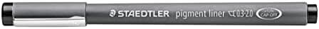 Staedtler Fineliner Schwarz, Set mit 6 Linienbreiten, hohe Qualität, Dokumentenecht, Montage, 308 SB6P
| Staedtler Pigm