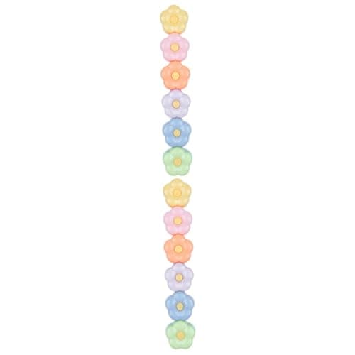 NUOBESTY 5-Satzes bunte Blumen-Textmarker Stapelbar für Schul- und Bürotagebedarf - Notizen, Planer und kreative Projekt