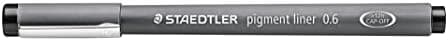 Staedtler Fineliner Schwarz, Set mit 6 Linienbreiten, hohe Qualität, Dokumentenecht, Montage, 308 SB6P
| Staedtler Pigm