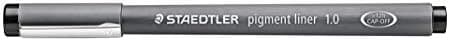 Staedtler Fineliner Schwarz, Set mit 6 Linienbreiten, hohe Qualität, Dokumentenecht, Montage, 308 SB6P
| Staedtler Pigm