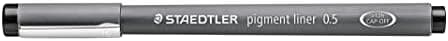 Staedtler Fineliner Schwarz, Set mit 6 Linienbreiten, hohe Qualität, Dokumentenecht, Montage, 308 SB6P
| Staedtler Pigm