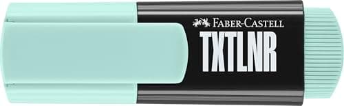 Faber-Castell 154218 Textmarker Set TXTLNR - 8 Pastell Marker für Kinder und Erwachsene | Dichte Farbgebung, Portabel De