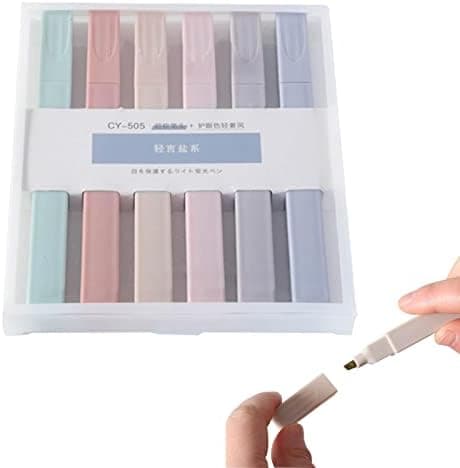 Bibel Highlighter textmarker Briefpapier 6 Farben Markerstifte Set für Notizen und Journaling
| Ästhetische Süße Textma