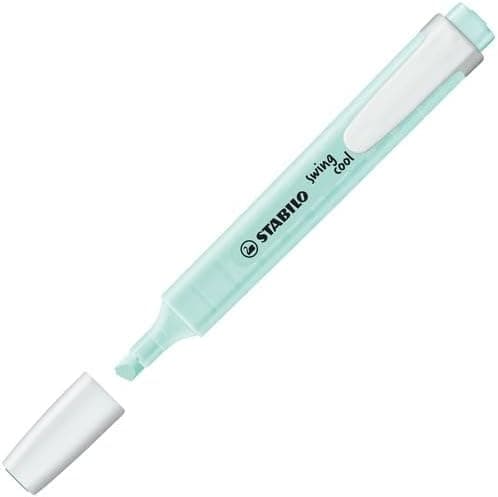 STABILO Textmarker swing cool Pastel für Kinder - Schulzweck - 14er Pack - Unenschädliche Farben - Schulbuch UV-Unterstr