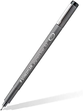 Staedtler Fineliner Schwarz, Set mit 6 Linienbreiten, hohe Qualität, Dokumentenecht, Montage, 308 SB6P
| Staedtler Pigm