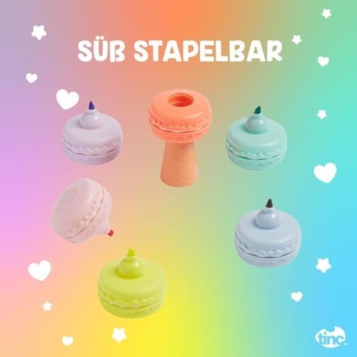 Tinc Pastellmarker Set - Retro Stil - Perfekt für Schule und Hausaufgaben - Flüssiges Schreiben mit sanften Farben --Pac