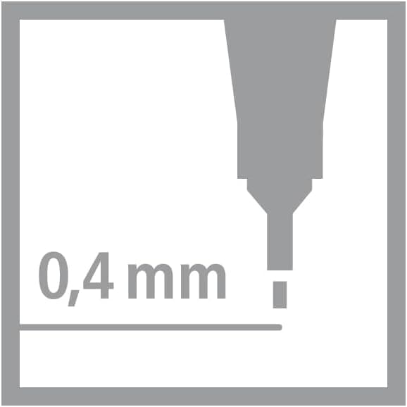 STABILO Fineliner point 88-10er Pack Schwarz für Büro und Studium