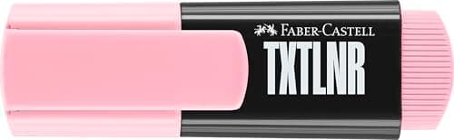 Faber-Castell 154218 Textmarker Set TXTLNR - 8 Pastell Marker für Kinder und Erwachsene | Dichte Farbgebung, Portabel De