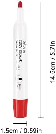 Schwarz Abwischbare Whiteboard Marker 72 Stück für Schule und Büro
| 6 Farben Schwarz Abwischbare Whiteboard Stifte Fei