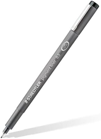 Staedtler Fineliner Schwarz, Set mit 6 Linienbreiten, hohe Qualität, Dokumentenecht, Montage, 308 SB6P
| Staedtler Pigm