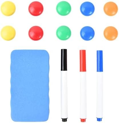 14 Stück Marker Set für Büro und Schule mit bunter Magnetfunktion
| Magnettafelmarker Set von 3 Farben plus Reiniger un
