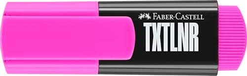 Faber-Castell 154218 Textmarker Set TXTLNR - 8 Pastell Marker für Kinder und Erwachsene | Dichte Farbgebung, Portabel De