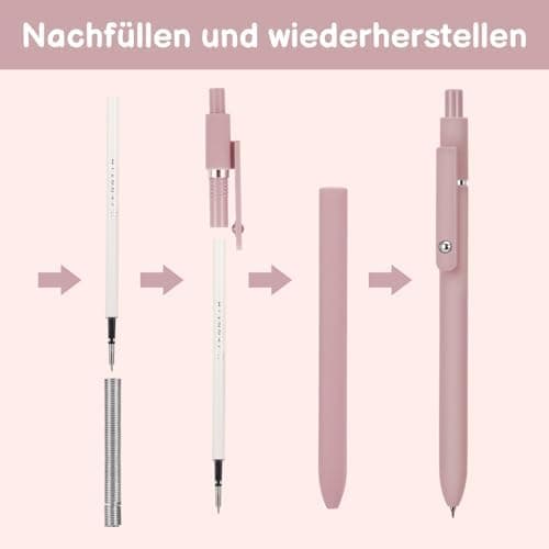 33 Stück Textmarker Pastell Set für Büro und Schulalltag - Aesthetic Marker mit 10 Ersatzminen und 6 Korrekturbändern
|