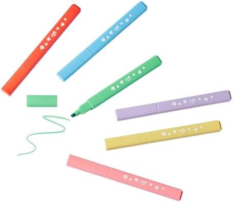 Tinc Pastellmarker Set - Retro Stil - Perfekt für Schule und Hausaufgaben - Flüssiges Schreiben mit sanften Farben --Pac