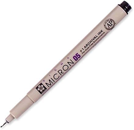 SAKURA Pigma Micron Stifte, wasserfeste Tinte,permanent für Schreiben und Zeichnen
| SakuraMicron Fineliner Stifte 6er-