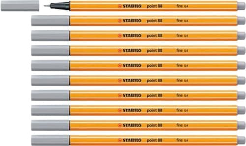 STABILO Fineliner point 88-10er Pack Schwarz für Büro und Studium