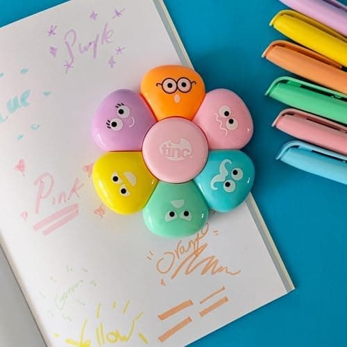 Tinc Pastellmarker Set - Retro Stil - Perfekt für Schule und Hausaufgaben - Flüssiges Schreiben mit sanften Farben --Pac