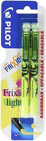 Pilot Frixion Textmarker 2er Packung radierbar gelb