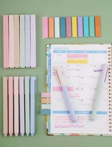 NiArt 14 Textmarker Pastell Set, Morandi Farben & Aesthetic Bible Marker & Für Journalisten