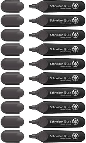 Schneider Job 150 Pastell Textmarker - recycelter Kunststoff, Der blaue Engel ausgezeichnet, 10er Pack rosé