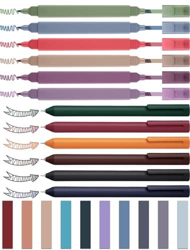 NiArt 14 Textmarker Pastell Set, Morandi Farben & Aesthetic Bible Marker & Für Journalisten