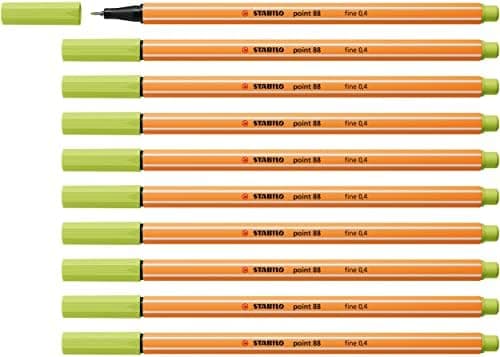 STABILO Fineliner point 88-10er Pack Schwarz für Büro und Studium