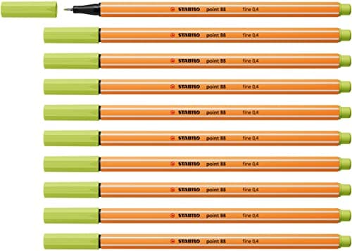 STABILO Fineliner point 88-10er Pack Schwarz für Büro und Studium