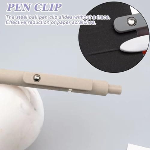 23 Aesthetic Pastell Textmarker für Journalisten und Studenten - 12 No-Bleed Stifte, 6 Korrekturrollen und 5 schwarze Ge