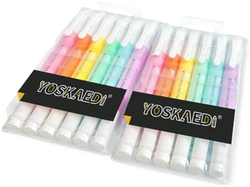 Pastell Marker Bibel Textmarker für Kinder und Erwachsene - 12 Stück Packung
| Klein Format Highlighter Pen Stift Paste
