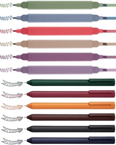 NiArt 14 Textmarker Pastell Set, Morandi Farben & Aesthetic Bible Marker & Für Journalisten