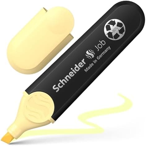 Schneider Job 150 Pastell Textmarker - recycelter Kunststoff, Der blaue Engel ausgezeichnet, 10er Pack rosé