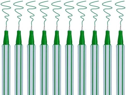 10x Fineliner Schwarz für Precises Schreiben und Zeichnen im Büro und zu Hause
| 10x Metallgefaserte Fineliner mit fein