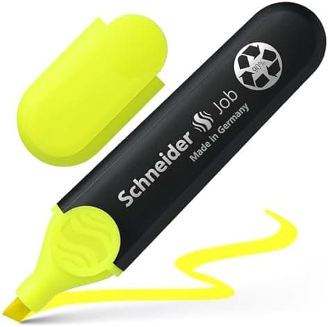 Schneider Job 150 Pastell Textmarker - recycelter Kunststoff, Der blaue Engel ausgezeichnet, 10er Pack rosé
