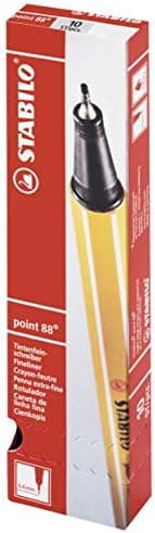 STABILO Fineliner point 88-10er Pack Schwarz für Büro und Studium
