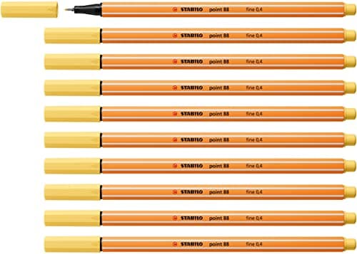 STABILO Fineliner point 88-10er Pack Schwarz für Büro und Studium
