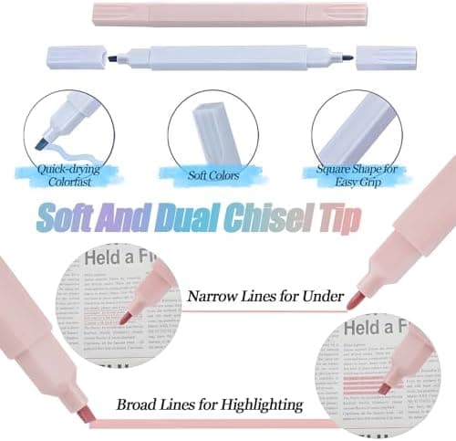 Pastell Highlighter Pen 12 Stück Bibel Marker Annotating School Supplies
| Highlighter Pastell 12 Stück Transparente Ha