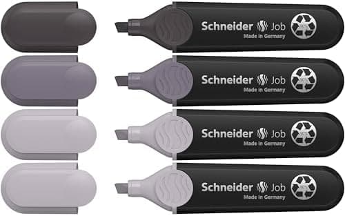 Schneider Job 150 Pastell Textmarker - aus recyceltem Kunststoff, ausgezeichnet mit Der blaue Engel - Sortiert in türki