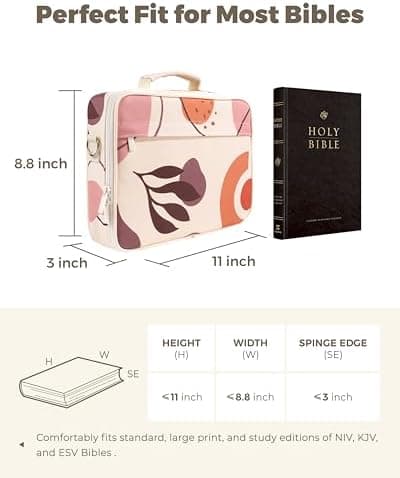 WEMATE 76 Bibelstudienzubehör mit Bibeletui &amp; 15 Textmarkern, perfekt für Bibel Journaling, christliche Geschenke fü
