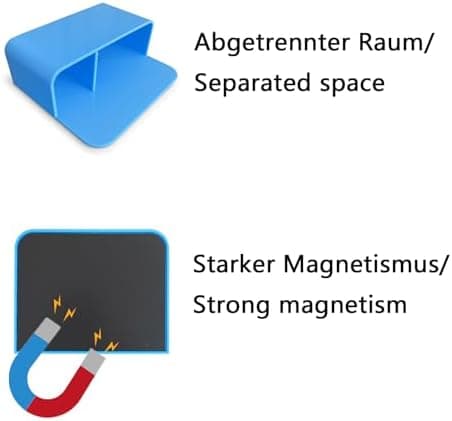 Whiteboard Marker Set, 6 Stück Stifte für Büro und Schule mit Abweschbarkeit und Magnetischhalter, ideal für Office und
