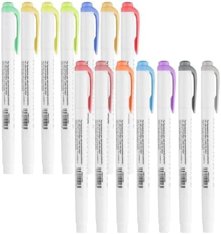 15 Stück Highlighter Pen Marker, Dual Tip Textmarker für Aesthetiker und Designfans
| 15 Stück Pastell Assorted Farben