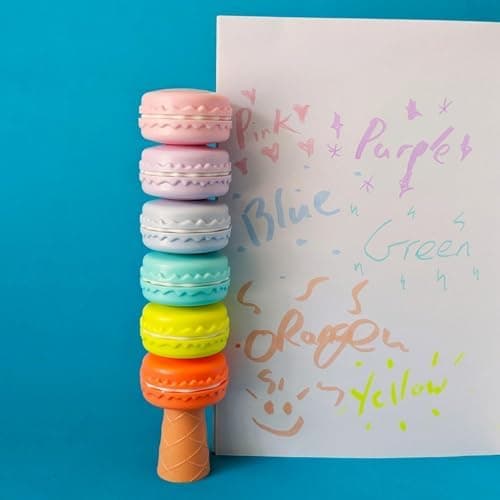 Tinc Pastellmarker Set - Retro Stil - Perfekt für Schule und Hausaufgaben - Flüssiges Schreiben mit sanften Farben --Pac