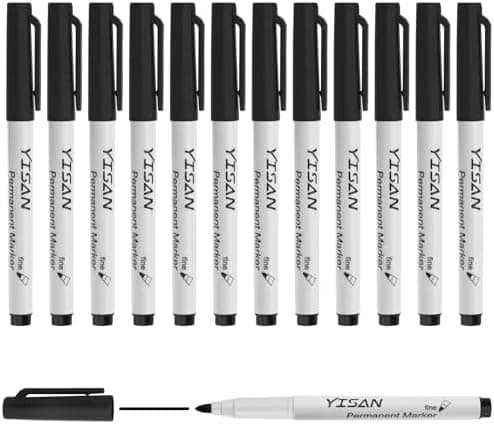 YISANPermanentMarkerFein1mmSchwarz12Wasserfest71525
| YISAN 1mm Permanentstift Schwarz 12 Stück Wasserfeste Filzstifte