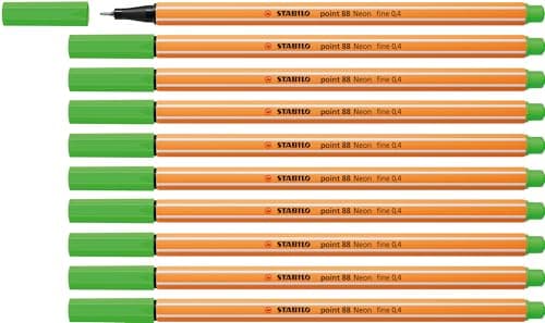 STABILO Fineliner point 88-10er Pack Schwarz für Büro und Studium
