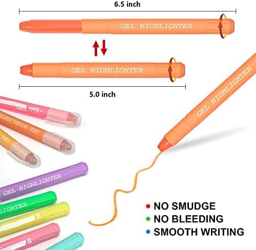 Feela Bibel Textmarker Set, 8-Farben Highlighter Pen, ungiftig und hochwertig für Bibelhervorhebung und Notizen im Büro