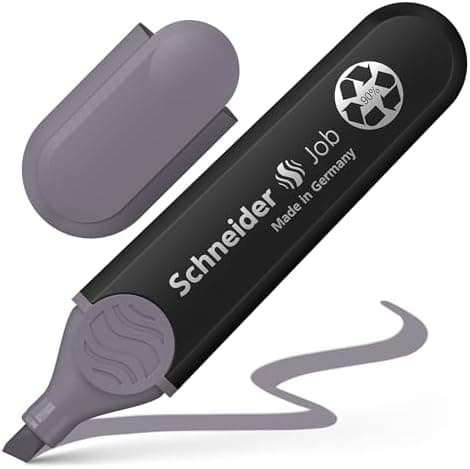 Schneider Job 150 Pastell Textmarker - recycelter Kunststoff, Der blaue Engel ausgezeichnet, 10er Pack rosé