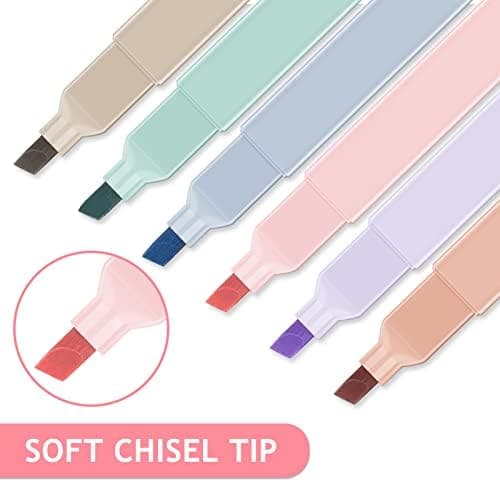 Colpart Ästhetische Textmarker Pastell - 12 PCS Highlighter Pen, Text Marker Stifte für Journaling und Note Nehmen im Sc
