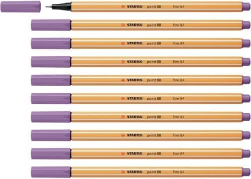 STABILO Fineliner point 88-10er Pack Schwarz für Büro und Studium