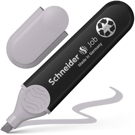 Schneider Job 150 Pastell Textmarker - recycelter Kunststoff, Der blaue Engel ausgezeichnet, 10er Pack rosé